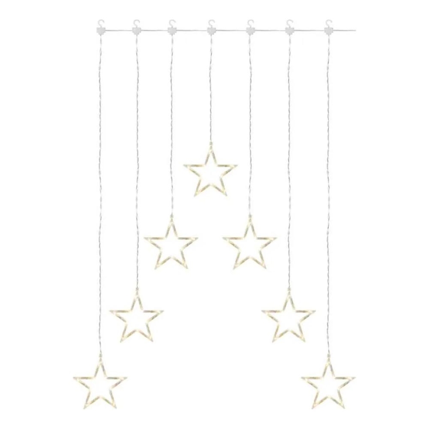 LED vianočný záves 70xLED/3,6W 567x125 cm teplá biela