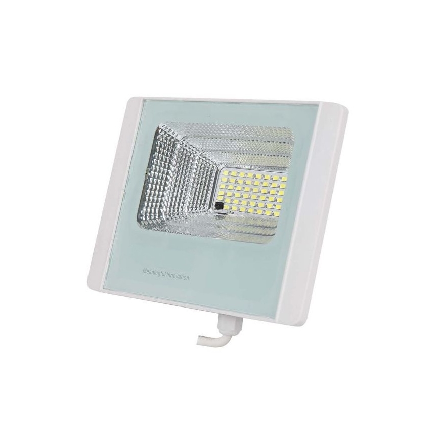 LED Vonakajší solárny reflektor LED/12W/3,2V IP65 6400K + diaľkové ovládanie