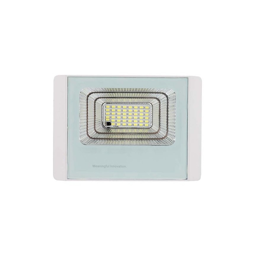 LED Vonakajší solárny reflektor LED/20W/3,2V IP65 4000K + diaľkové ovládanie