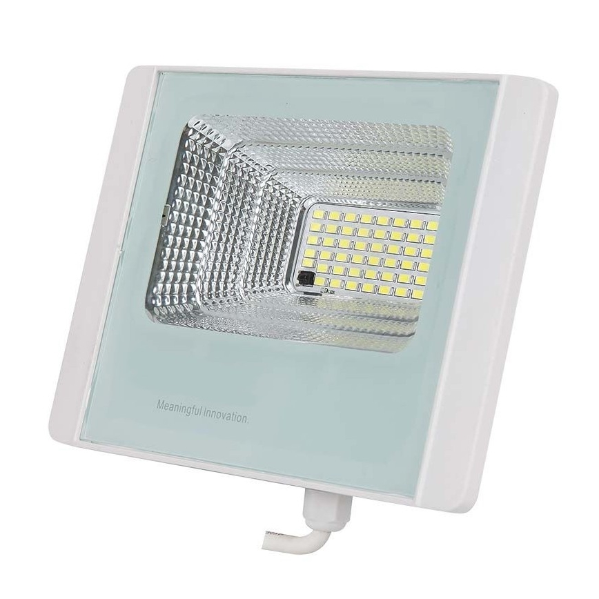 LED Vonakajší solárny reflektor LED/20W/3,2V IP65 6400K + diaľkové ovládanie