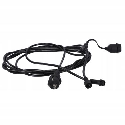 LED vonkajší dekoratívny svetelný reťazec 20xE27/1W/230V 20,94 m IP44 čierna