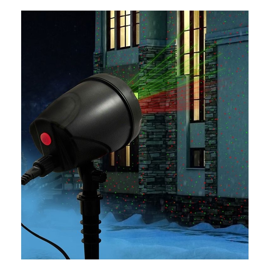 LED Vonkajší laserový projektor LED/5W/230V IP44