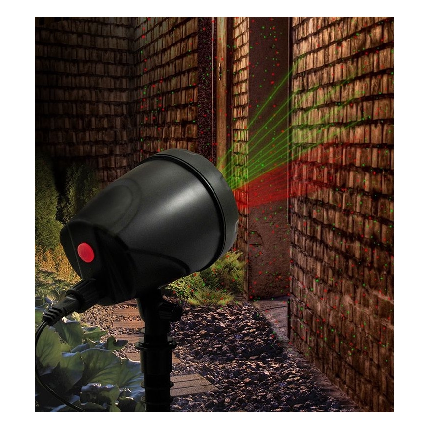LED Vonkajší laserový projektor LED/5W/230V IP44