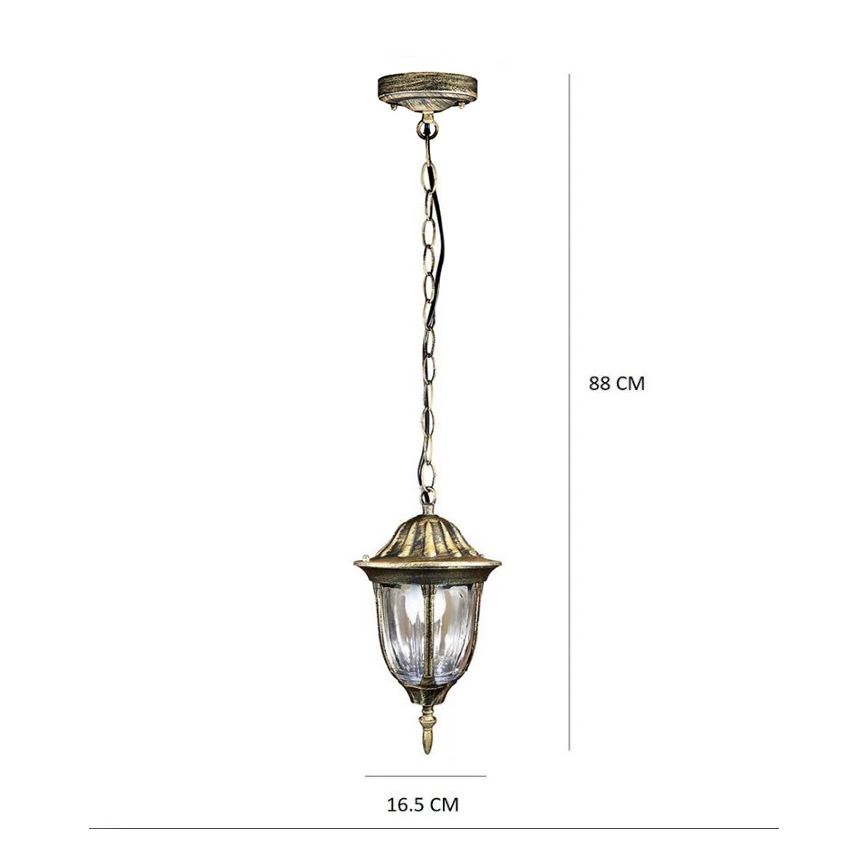 LED Vonkajší luster FLORENCJA 1xE27/10W/230V IP43