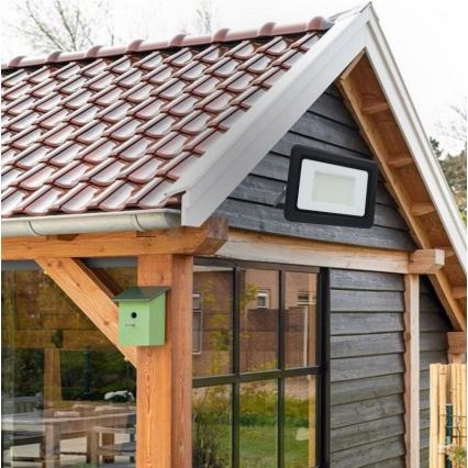 LED Vonkajší reflektor LED/100W/230V 4000K IP65 čierna