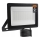 LED Vonkajší reflektor LED/100W/230V 4500K IP65 čierny