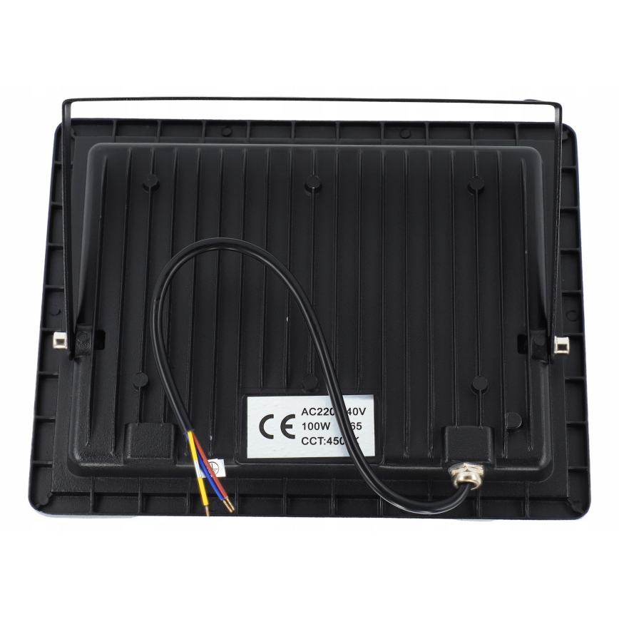 LED Vonkajší reflektor LED/100W/230V 4500K IP65 čierny