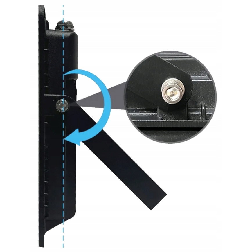 LED Vonkajší reflektor LED/100W/230V 4500K IP65 čierny