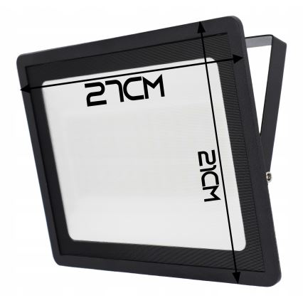 LED Vonkajší reflektor LED/100W/230V 4500K IP65 čierny