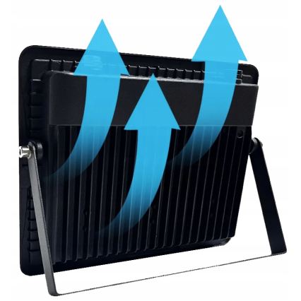 LED Vonkajší reflektor LED/150W/230V 4500K IP65 čierny