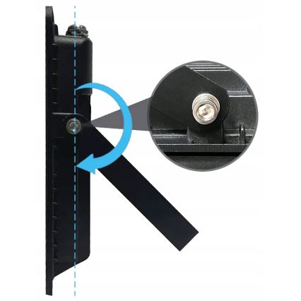 LED Vonkajší reflektor LED/150W/230V 4500K IP65 čierny