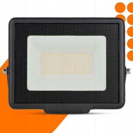 LED Vonkajší reflektor LED/50W/230V 4500K IP65 čierna