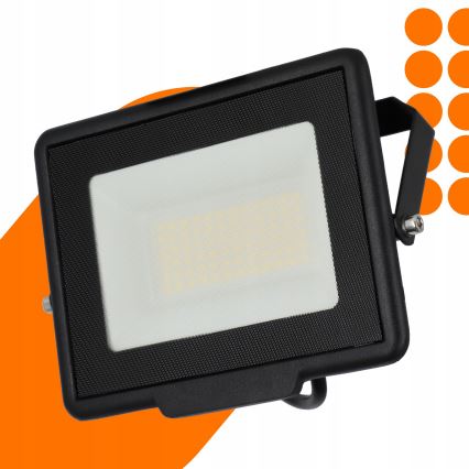LED Vonkajší reflektor LED/50W/230V 4500K IP65 čierna