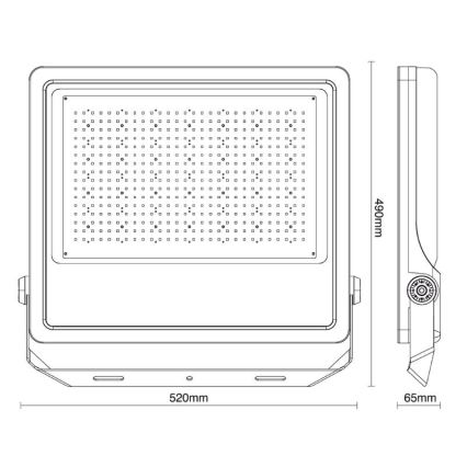 LED Vonkajší reflektor PROFI PLUS LED/400W/230V 5000K IP66