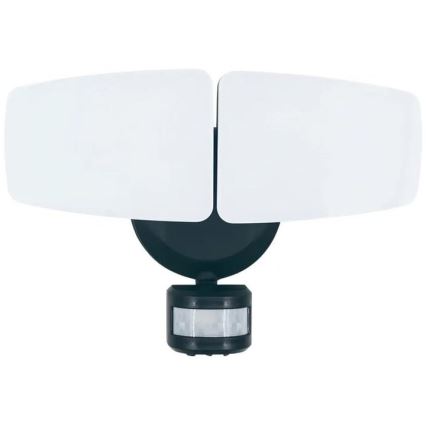 LED Vonkajší reflektor so senzorom LED/24W/230V 3000/4000/6000K IP54 antracit