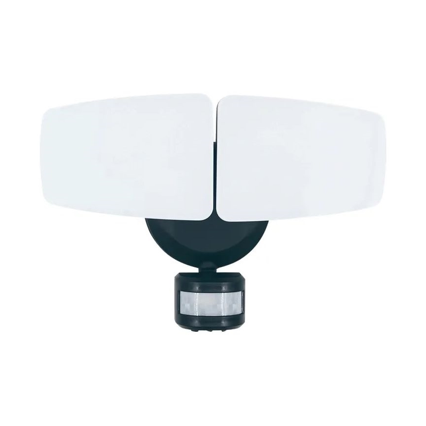 LED Vonkajší reflektor so senzorom LED/24W/230V 3000/4000/6000K IP54 antracit