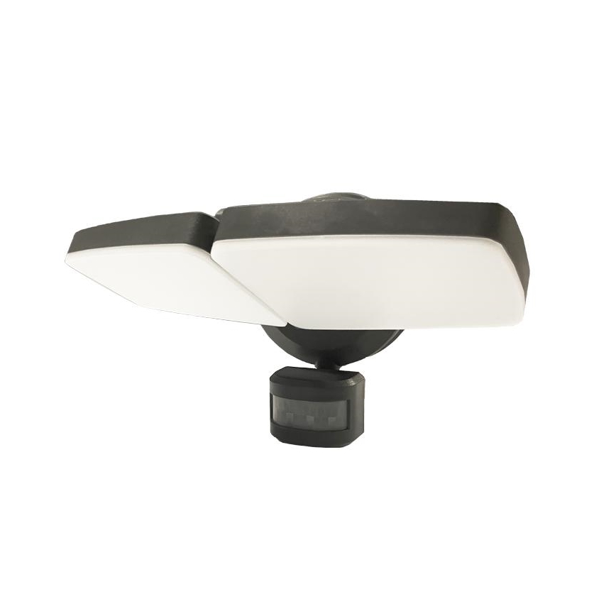 LED Vonkajší reflektor so senzorom LED/24W/230V 3000/4000/6000K IP54 antracit