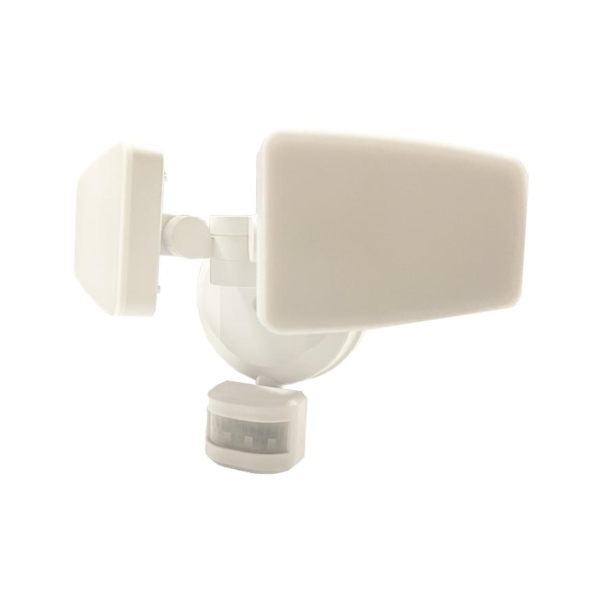 LED Vonkajší reflektor so senzorom LED/24W/230V 3000/4000/6000K IP54 biela