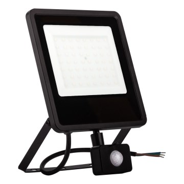 LED Vonkajší reflektor so senzorom LED/30W/230V 4000K IP65 čierna
