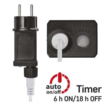 LED vonkajší reťaz 40xLED/9m IP44 modrá