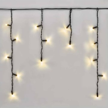 LED vonkajší reťaz 50xLED/3x0,4m IP44 teplá biela