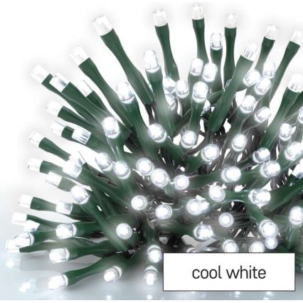 LED  vonkajší reťaz 80xLED/13m IP44 studená biela