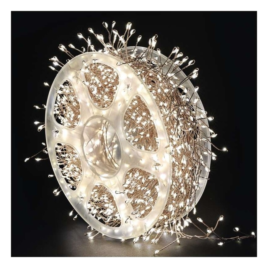 LED vonkajší reťaz 960xLED/8 funkcií 9,6 m IP44 teplá biela
