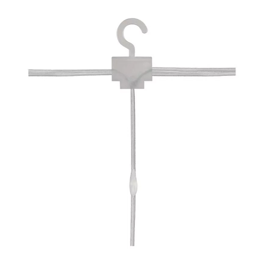 LED vonkajší reťazec 240xLED/8 funkcií 6,7 m IP44 teplá biela