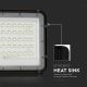 LED Vonkajší stmievateľný solárny reflektor LED/10W/3,2V IP65 4000K čierna + diaľkové ovládanie