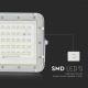LED Vonkajší stmievateľný solárny reflektor LED/10W/3,2V IP65 6400K biela + diaľkové ovládanie
