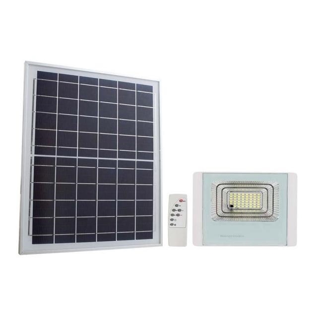LED Vonkajší solárny reflektor LED/12W/3,2V IP65 4000K 5000 mAh + diaľkové ovládanie