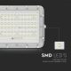 LED Vonkajší stmievateľný solárny reflektor LED/15W/3,2V IP65 4000K biela + diaľkové ovládanie