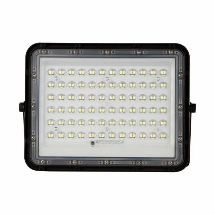 LED Vonkajší stmievateľný solárny reflektor LED/15W/3,2V IP65 6400K čierna + diaľkové ovládanie