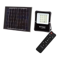 LED Vonkajší solárny reflektor LED/20W/3,2V 6400K IP65 15000 mAh + diaľkové ovládanie