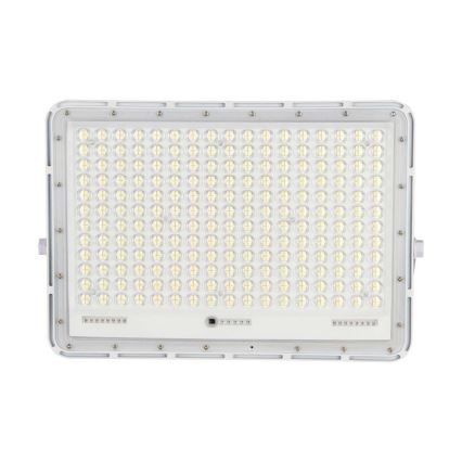 LED Vonkajší solárny reflektor LED/30W/3,2V 4000K biela IP65 + diaľkové ovládanie