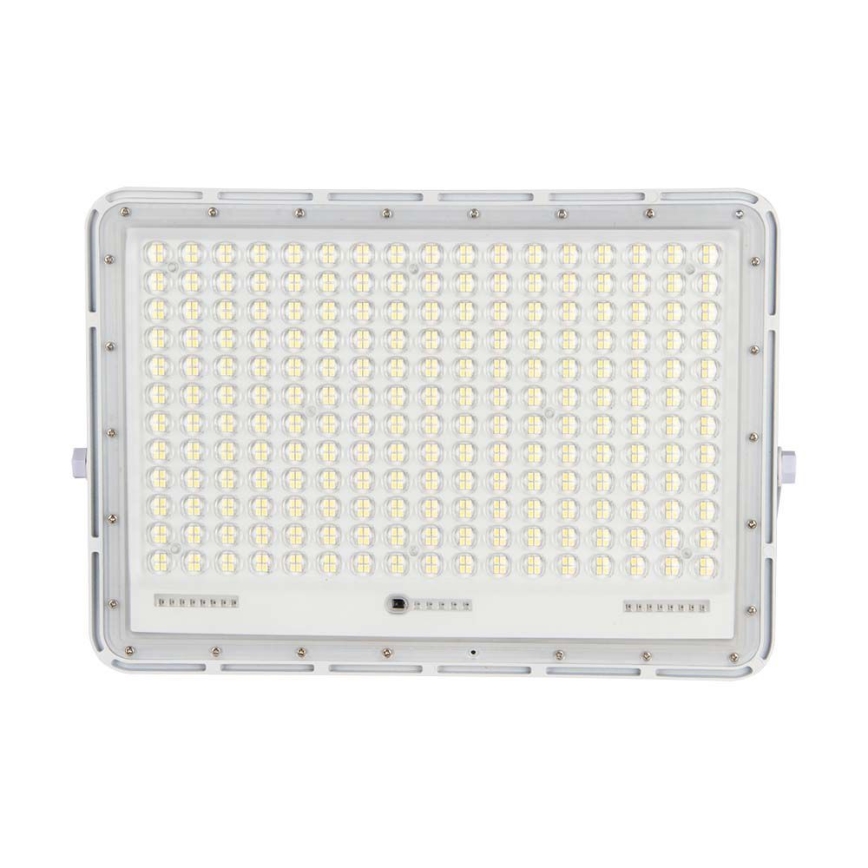 LED Vonkajší solárny reflektor LED/30W/3,2V 4000K biela IP65 + diaľkové ovládanie