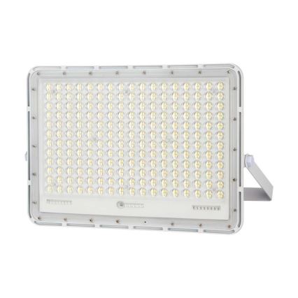 LED Vonkajší solárny reflektor LED/30W/3,2V 6400K biela IP65 + diaľkové ovládanie