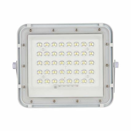 LED Vonkajší stmievateľný solárny reflektor LED/6W/3,2V IP65 4000K biela + diaľkové ovládanie