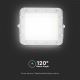 LED Vonkajší stmievateľný solárny reflektor LED/6W/3,2V IP65 6400K biela + diaľkové ovládanie