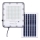 LED Vonkajší stmievateľný solárny reflektor LED/100W/3,2V 4500K IP65 čierna + diaľkové ovládanie