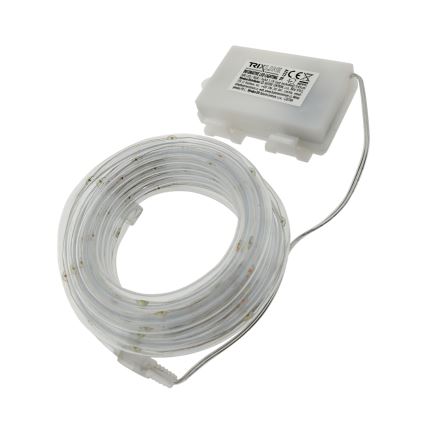 LED vonkajší svetelný reťazec 100xLED/3xAA 5,45 m IP44 viacfarebný