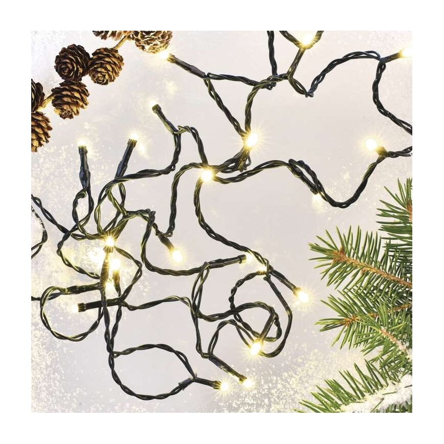 LED  vonkajší svetelný reťazec 180xLED/23m IP44 teplá biela