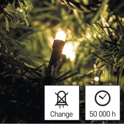 LED  vonkajší svetelný reťazec 180xLED/23m IP44 teplá biela