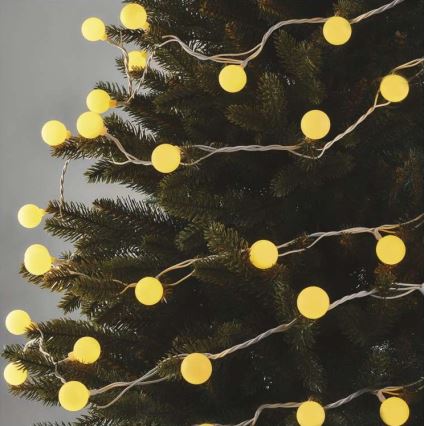 LED vonkajší svetelný reťazec 40xLED/9m IP44 teplá biela