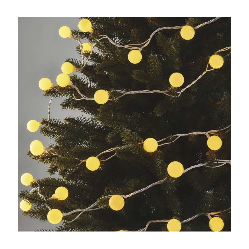 LED vonkajší svetelný reťazec 40xLED/9m IP44 teplá biela