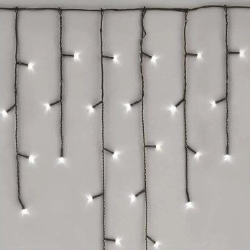 LED Vonkajší vianočný reťaz 100xLED/2,5x0,9m IP44 studená biela