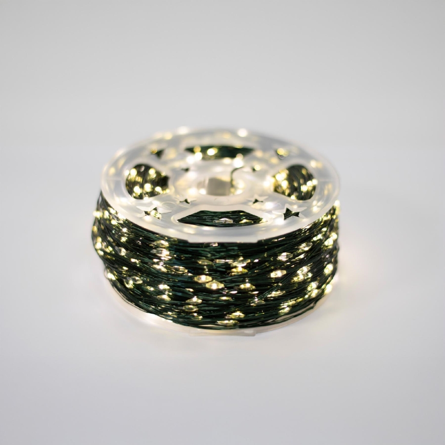 LED vonkajšia vianočná reťaz 1500xLED/230V 8 funkcií 153 m IP44 teplá biela + diaľkové ovládanie