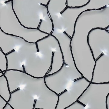 LED Vonkajší vianočný reťaz 40xLED/3xAA 3,3m IP44 studená biela