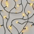 LED Vonkajší vianočný reťaz 50xLED/5m IP44 teplá biela
