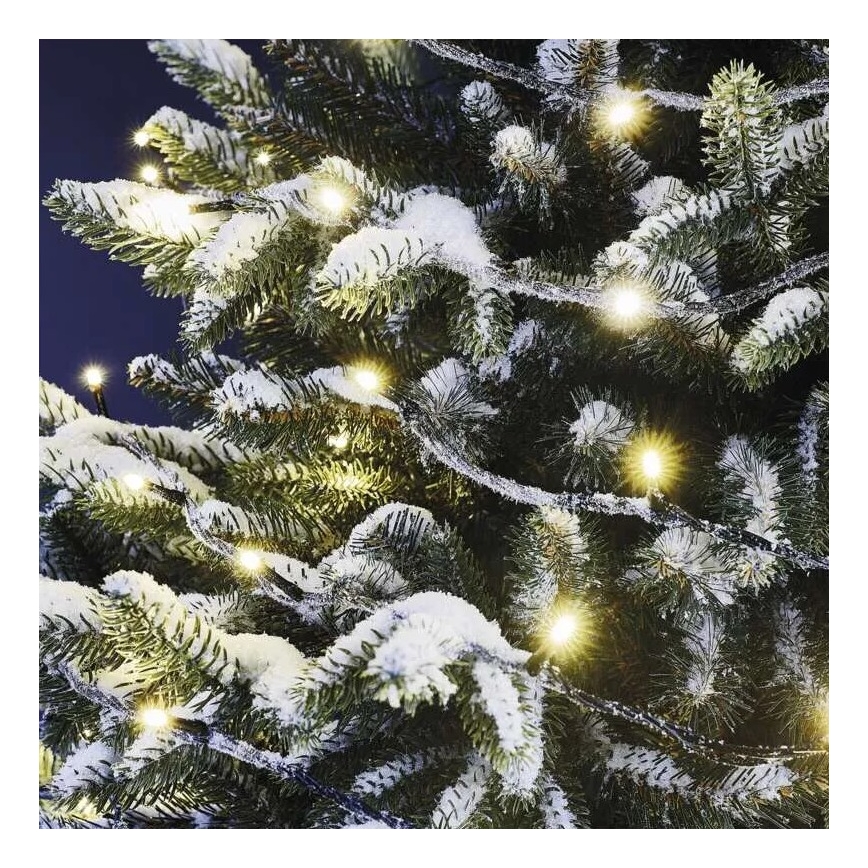 LED Vonkajší vianočný reťaz 50xLED/5m IP44 teplá biela